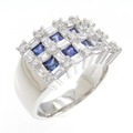 PT サファイヤ リング 0.90CT