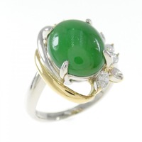 PT/K18YG ヒスイ リング 4.97CT