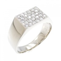 【リメイク】K18WG パヴェ ダイヤモンド リング 0.45CT