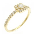 【リメイク】K18YG ダイヤモンド リング 0.30CT
