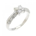 PT フラワー ダイヤモンド リング 0.40CT