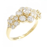 K18YG フラワー ダイヤモンド リング 1.00CT