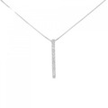 PT/K18WG ダイヤモンド ネックレス 0.17CT