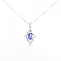 K18WG タンザナイト ネックレス 0.64CT