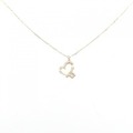 【新品】K10YG ハート ダイヤモンド ネックレス 0.03CT