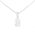 PT ダイヤモンド ネックレス 1.788CT F SI2 オーバルカット