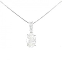 PT ダイヤモンド ネックレス 1.788CT F SI2 オーバルカット