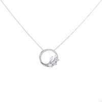 ティファニー ヴァイン サークル ネックレス 0.39CT