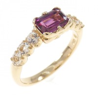 K18PG ガーネット リング