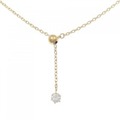 K18YG ダイヤモンド ネックレス 0.10CT