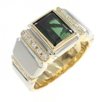 K18YG/PT トルマリン リング 2.09CT