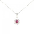 PT ルビー ネックレス 0.48CT