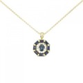 K18YG サファイヤ ネックレス 1.70CT