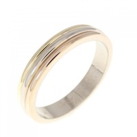 カルティエ スリーゴールドウエディング リング
