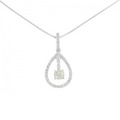 K18WG ダイヤモンド ネックレス 0.319CT