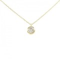 K18YG ソリティア ダイヤモンド ネックレス 0.25CT