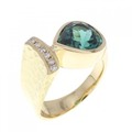 K18YG トルマリン リング 2.27CT