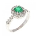 PT エメラルド リング 0.40CT