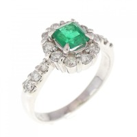 PT エメラルド リング 0.40CT