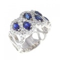 750WG サファイヤ リング 1.99CT