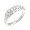 PT パヴェ ダイヤモンド リング 1.02CT