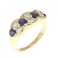 K18YG サファイヤ リング 0.78CT