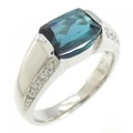 PT インディゴトルマリン リング 1.74CT