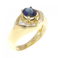 750YG サファイヤ リング 0.65CT