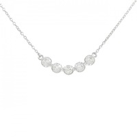 K18WG ダイヤモンド ネックレス 0.35CT