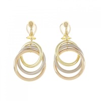 K18スリーカラー イヤリング