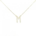 アーカー イニシャル ネックレス 0.06CT