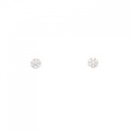 ポンテヴェキオ フラワー ダイヤモンド ピアス 0.12CT