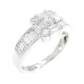 18KTWG ダイヤモンド リング 1.35CT