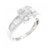 18KTWG ダイヤモンド リング 1.35CT