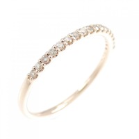 K10PG ハーフエタニティ ダイヤモンド リング 0.15CT