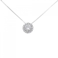 K18WG ダイヤモンド ネックレス 0.419CT