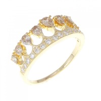 K18YG ティアラ ダイヤモンド リング 1.20CT