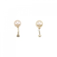 K18YG 白蝶パール イヤリング 8.6mm