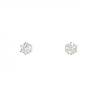 PT ソリティア ダイヤモンド ピアス 0.40CT