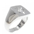 PM 印台 ダイヤモンド リング 0.403CT