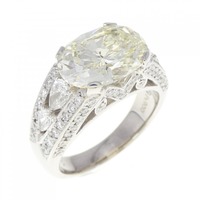 PT ダイヤモンド リング 3.380CT LY VVS2オーバルカット
