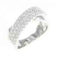 K18WG ダイヤモンド リング 0.90CT