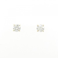 【リメイク】K18YG/ST ダイヤモンド ピアス 0.317CT 0.330CT G-H VS2 3EXT-EXT H&C