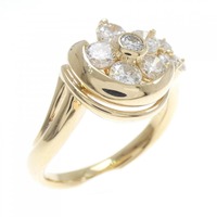 K18YG フラワー ダイヤモンド リング 1.03CT