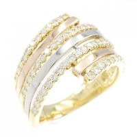 K18YG/PT/K18PG ダイヤモンド リング 0.80CT