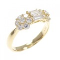K18YG ダイヤモンド リング 0.73CT