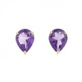 K18YG アメジスト ピアス 3.00CT