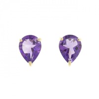 K18YG アメジスト ピアス 3.00CT