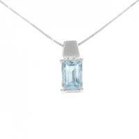 【リメイク】PT アクアマリン ネックレス 1.72CT