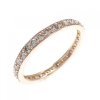 K18PG フルエタニティ ダイヤモンド リング 0.50CT